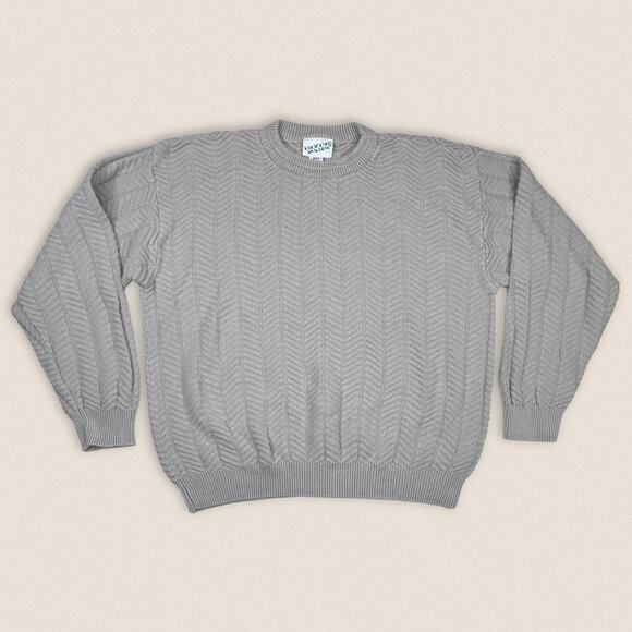 Vintage 90s Grandpa Sweater Irvine Park Crew Neck Size Large